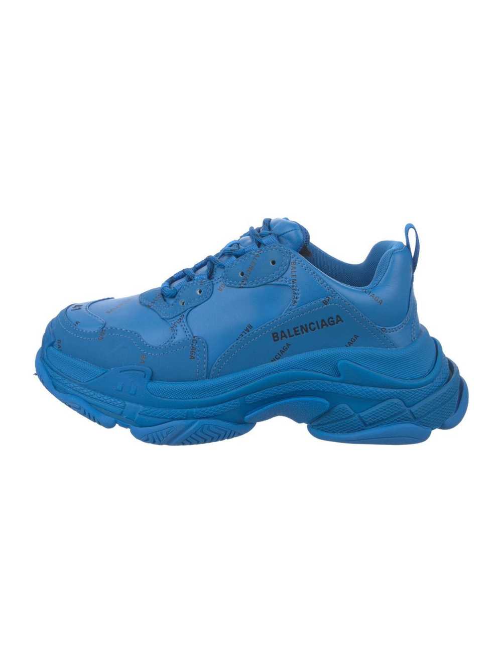 Balenciaga Balenciaga Triple S blue allover logo - image 1