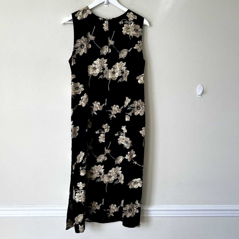 Vintage R&K Midi Dress Size 12 Petite Floral Slee… - image 4