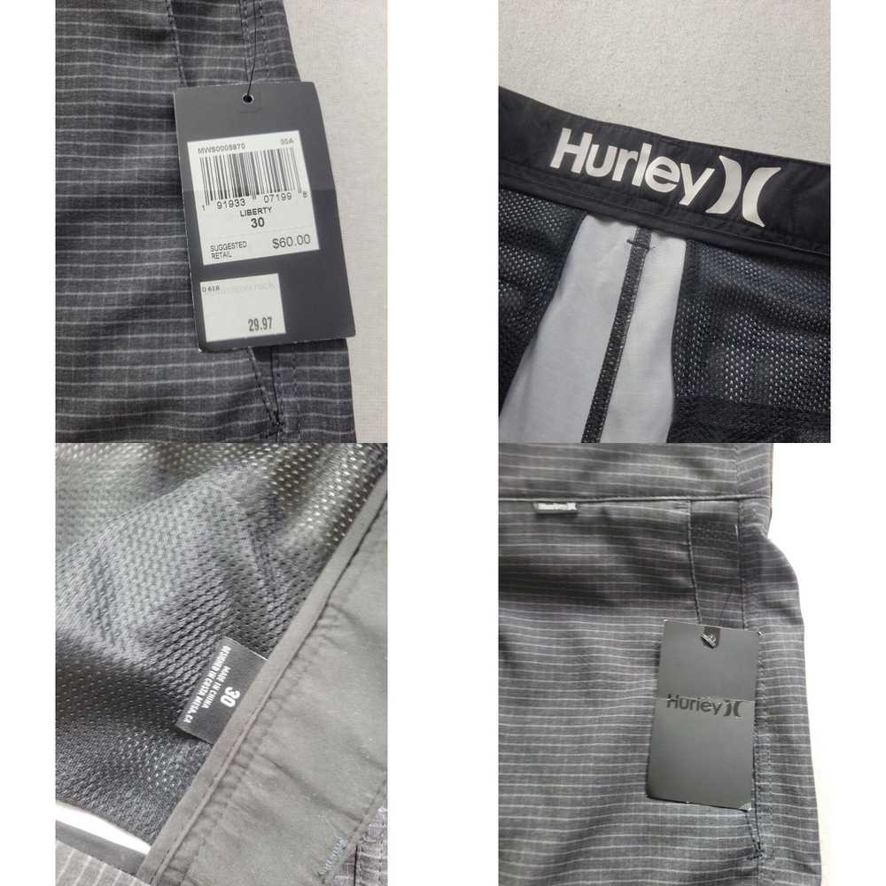 Hurley NEW Hurley Liberty Men 30 Black Check Chin… - image 4