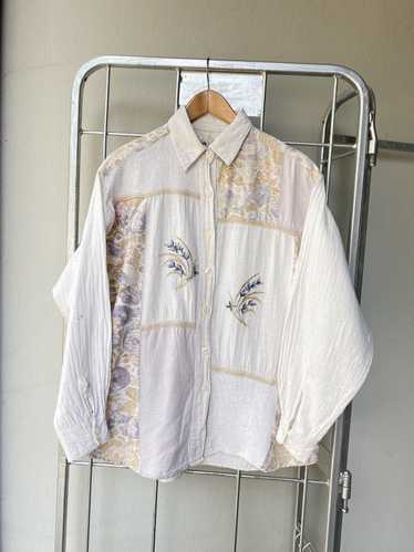 Vintage HG NY vintage floral patch shirt