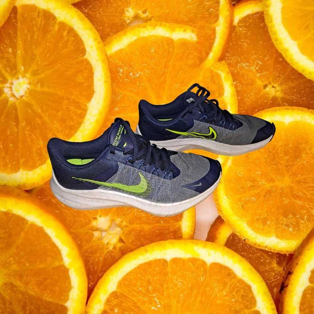 Nike Nike Blue, Gray and Yellow Zoom Winflo Sneak… - image 1
