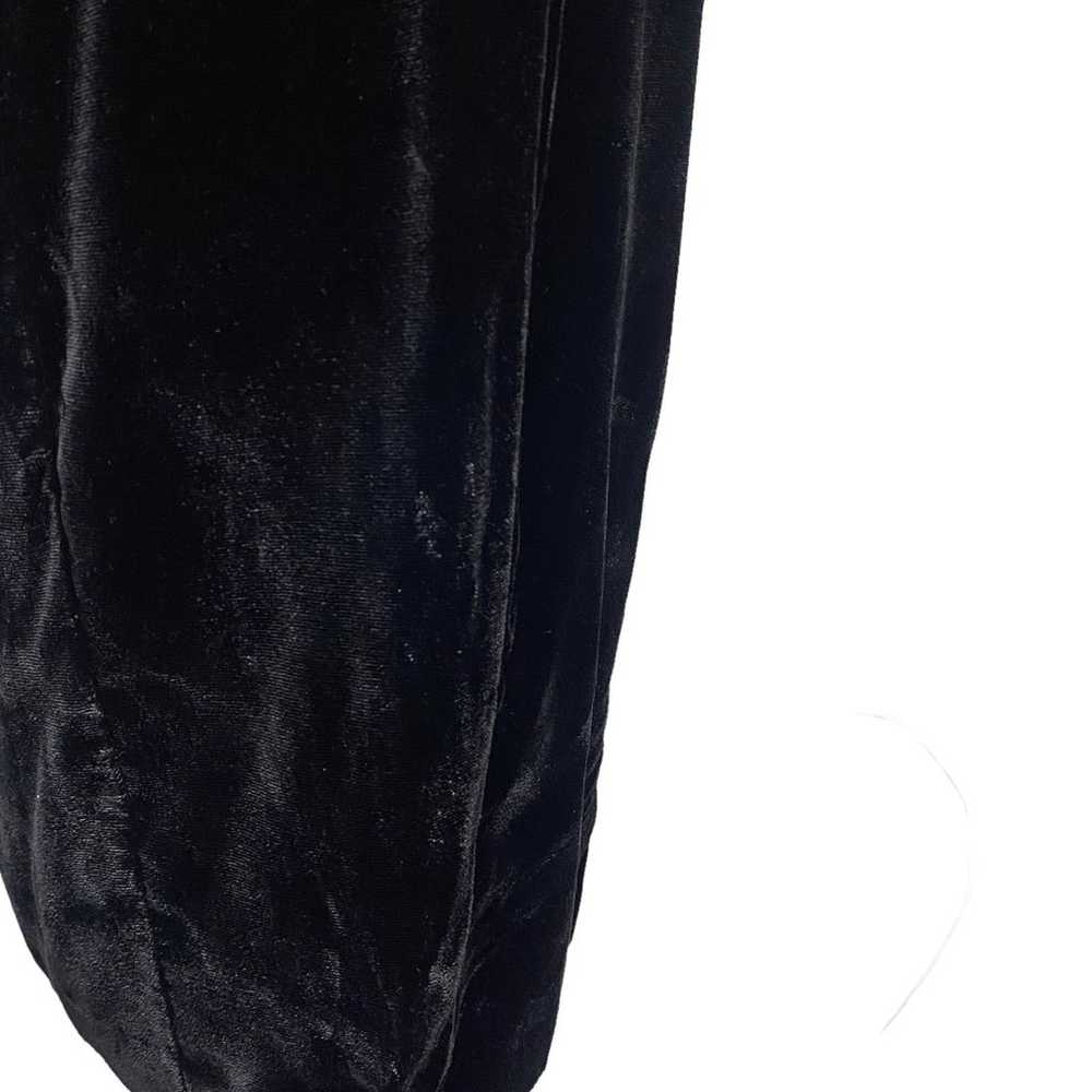 Vintage Expo Nite Womens Size 12 Black Velvet LBD… - image 6