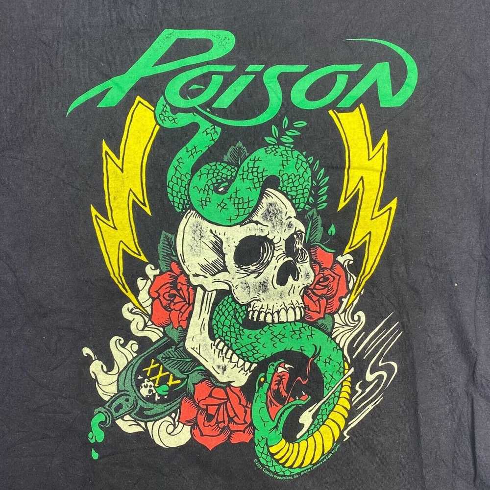 American Classics Poison Skull Roses Snake Graphi… - image 2