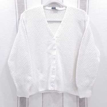 Vintage 90s White Knit Cardigan