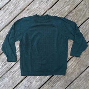 Vintage 70's Pendleton Wool Green Crewneck Sweater