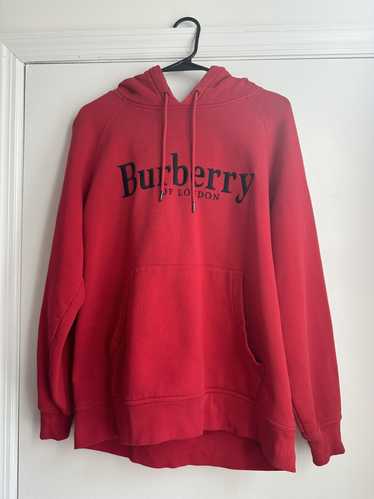 Burberry Burberry Logo Hoodie Red