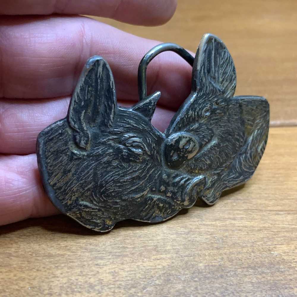 Vintage Vintage Hog Heads Belt Buckle, Limited Ed… - image 2