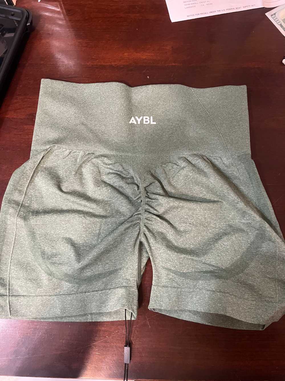 AYBL Empower Seamless Shorts - Olive Marl - image 4