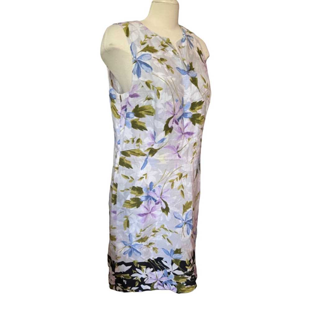 Jill.J J. Jill Linen Floral Print Midi Dress Sz M… - image 2