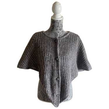 Vintage 80s UZZI Sweater Cape Gray Size Medium - image 1
