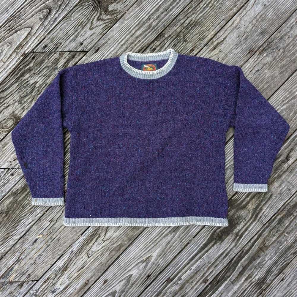 Vintage 90's Wool Knit Crewneck Sweater - image 1