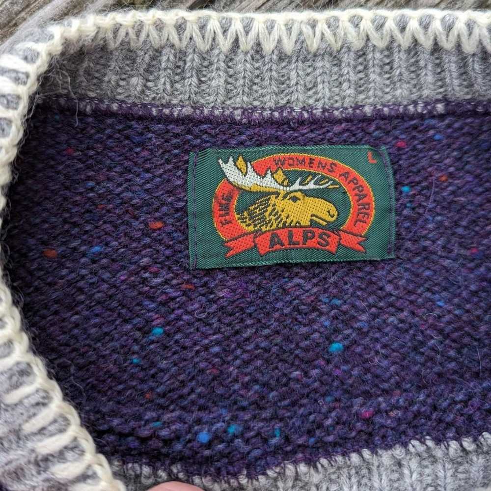 Vintage 90's Wool Knit Crewneck Sweater - image 3