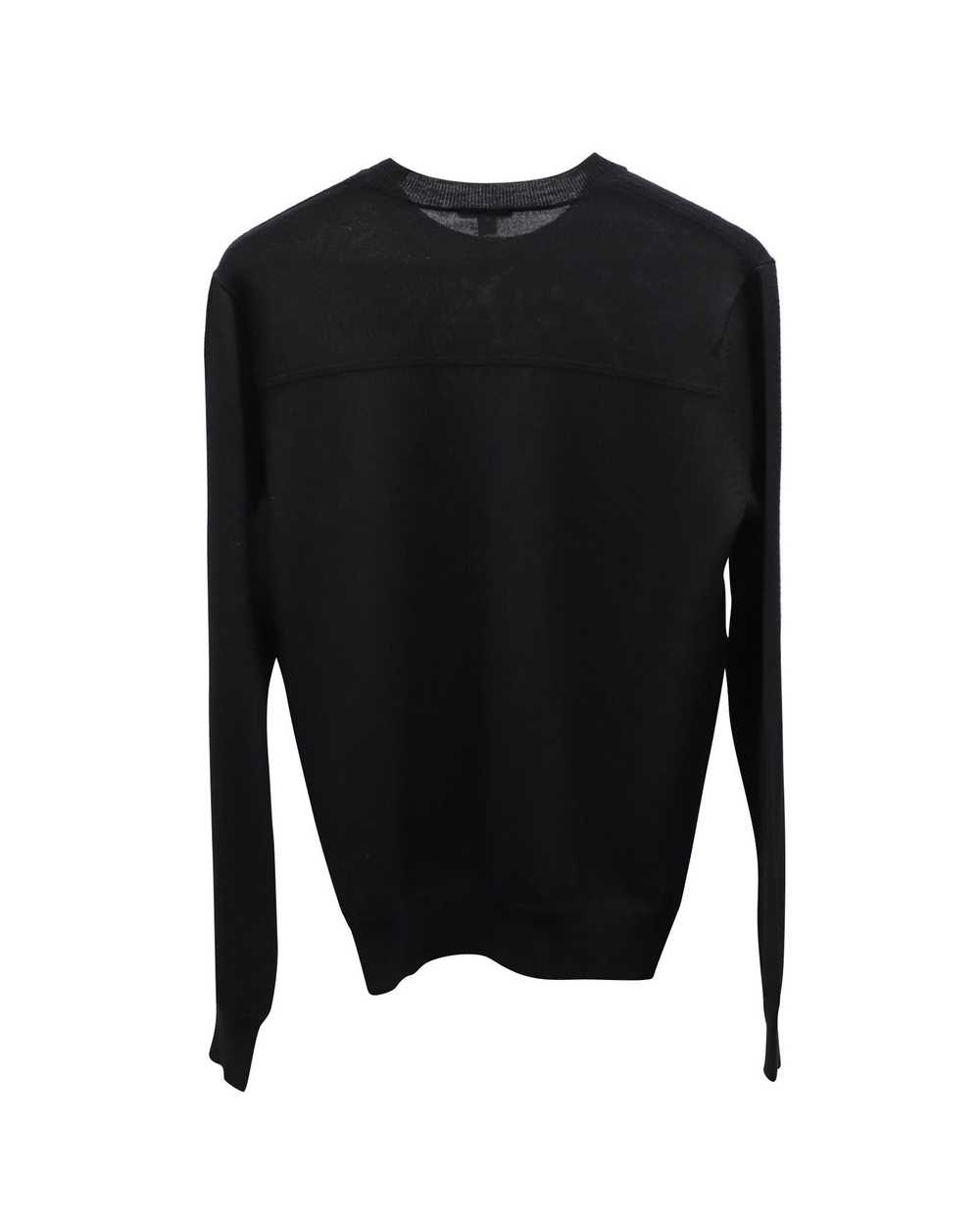 Theory Classic Black Wool Crewneck Sweater - image 2