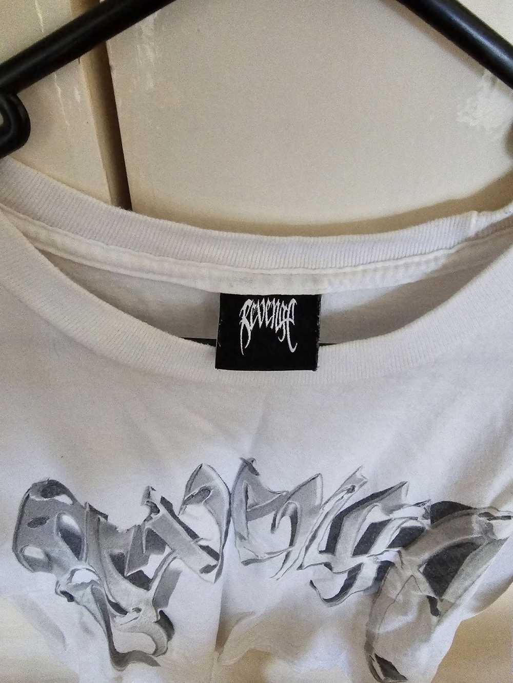 Revenge White Skull Tee - image 4