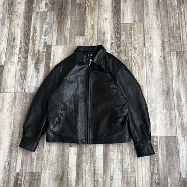 Gap × Leather Jacket × Vintage vintage Gap Leather