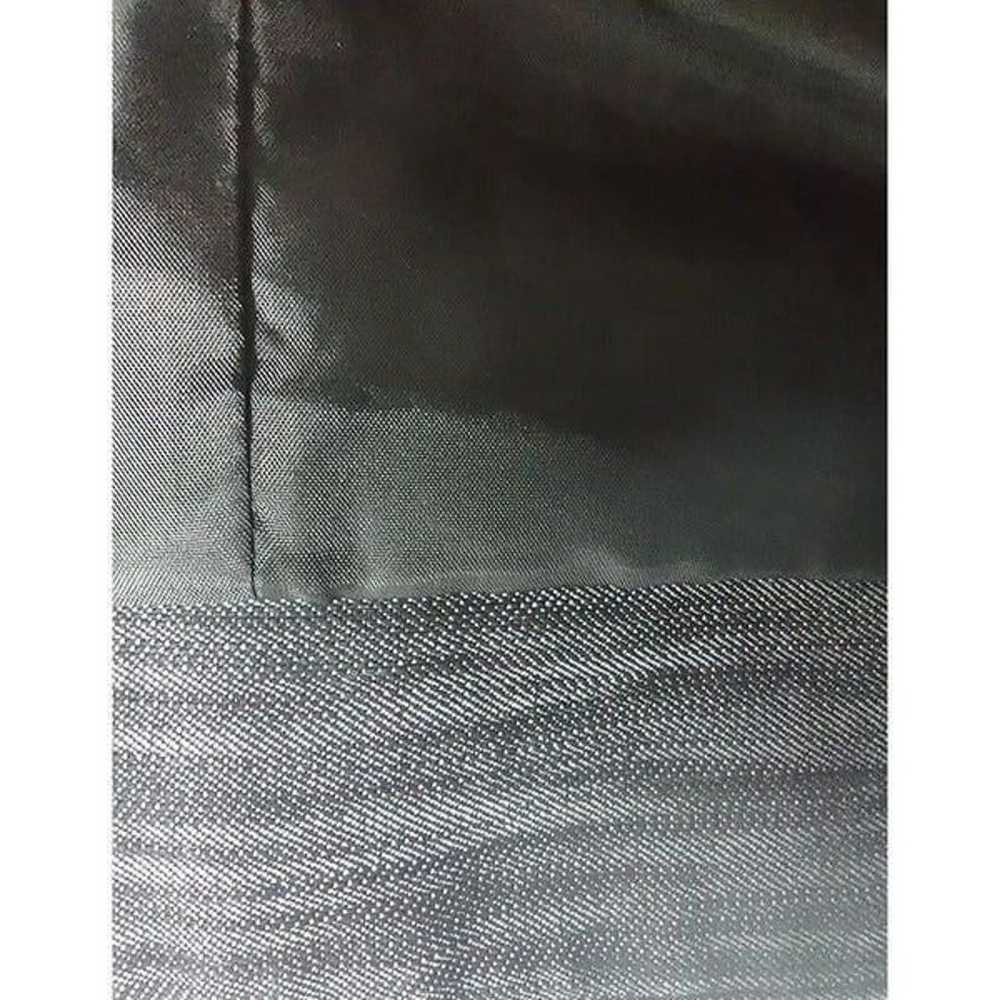 Dress Barn Black Vintage Cropped Cotton Blend Ruf… - image 10