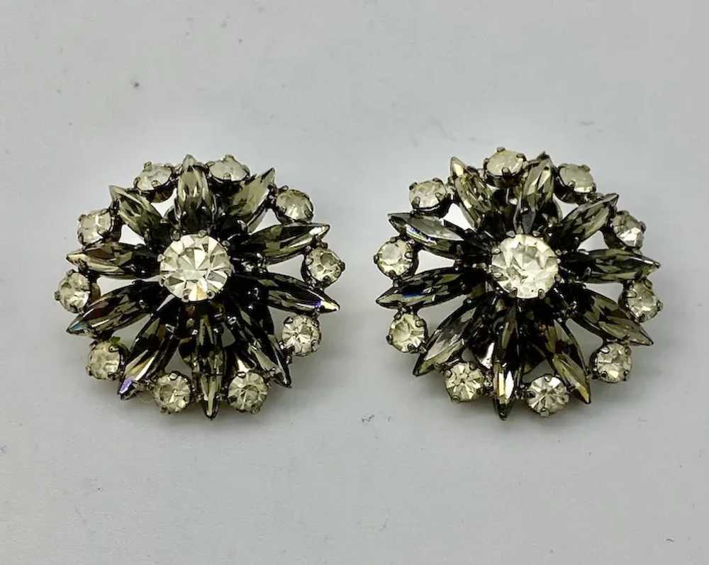 Elegant Vintage Austrian Crystal Star Flower Clip… - image 12