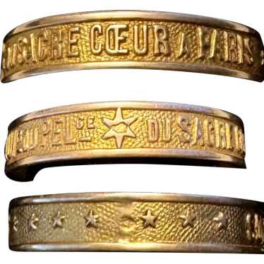 Antique 18k Gold Souvenir Ring from Sacre Coeur Pa