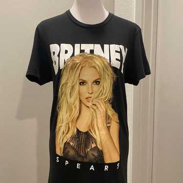 Britney Spears Black Graphic Tee Short Sleeve T-Sh