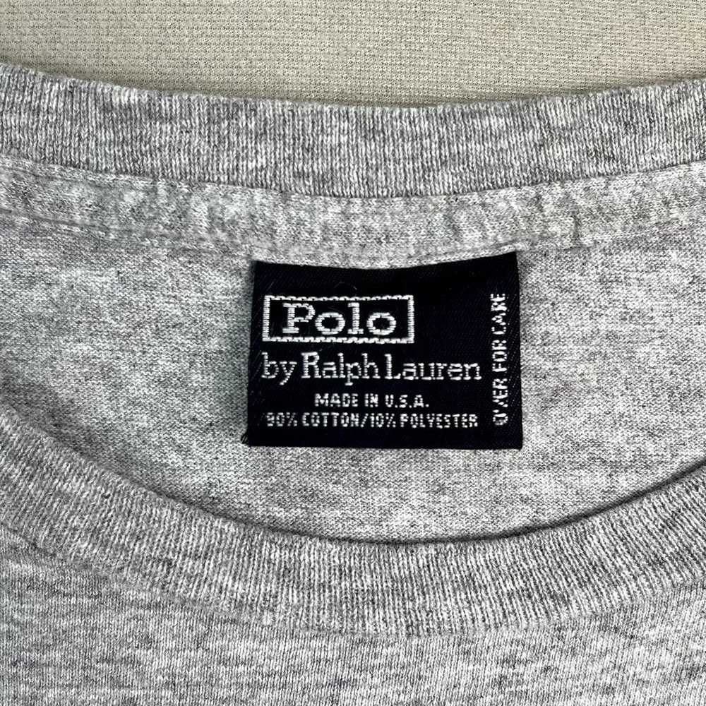 Vintage Polo Ralph Lauren T-Shirt Adult Large Gra… - image 6