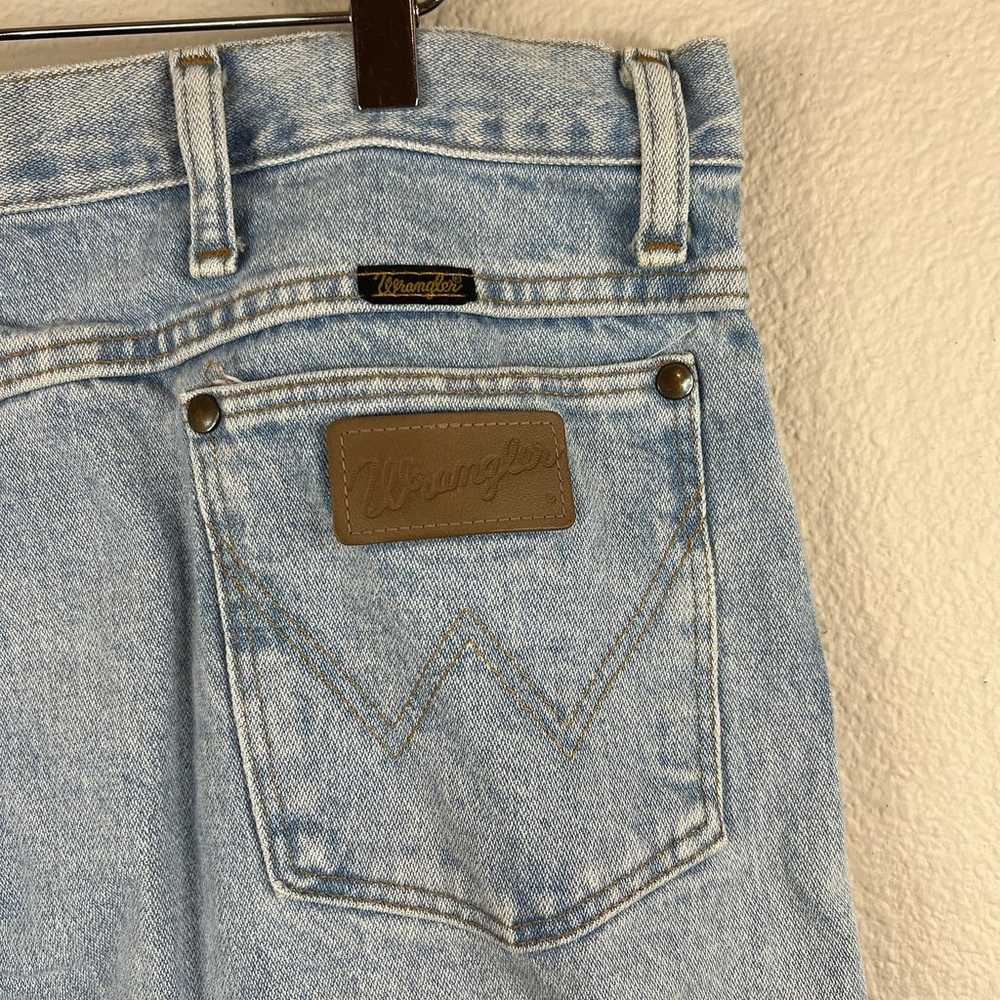 Vintage Wrangler Jeans Mens Light Wash Size 40 - image 5