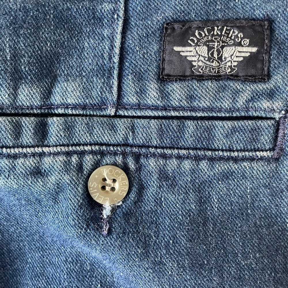 Rare Vintage Blue Dockers X Levi’s 90’s Dad Jeans… - image 12