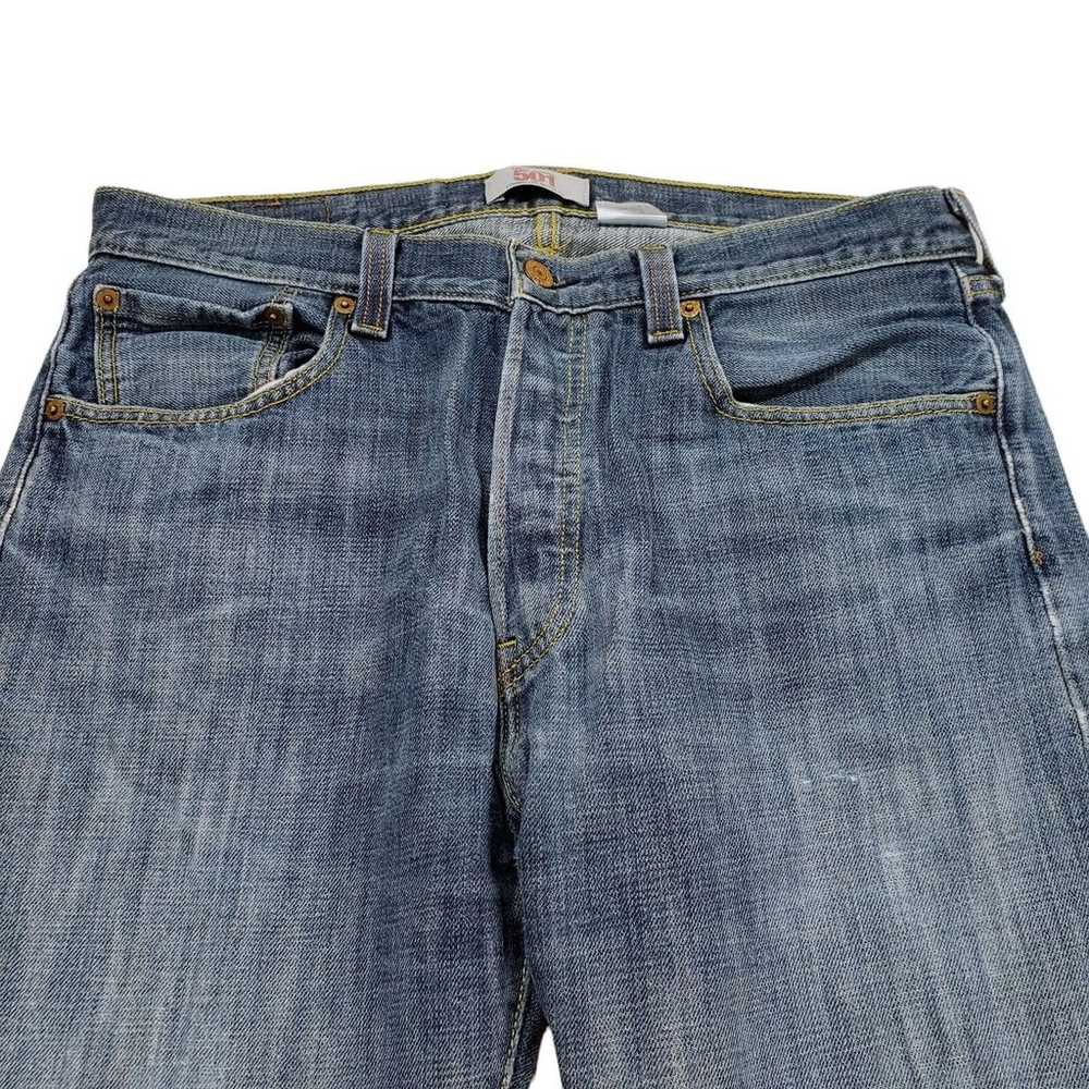Vintage Levis 501 Straight Leg Jeans 33 x 32 Men … - image 8