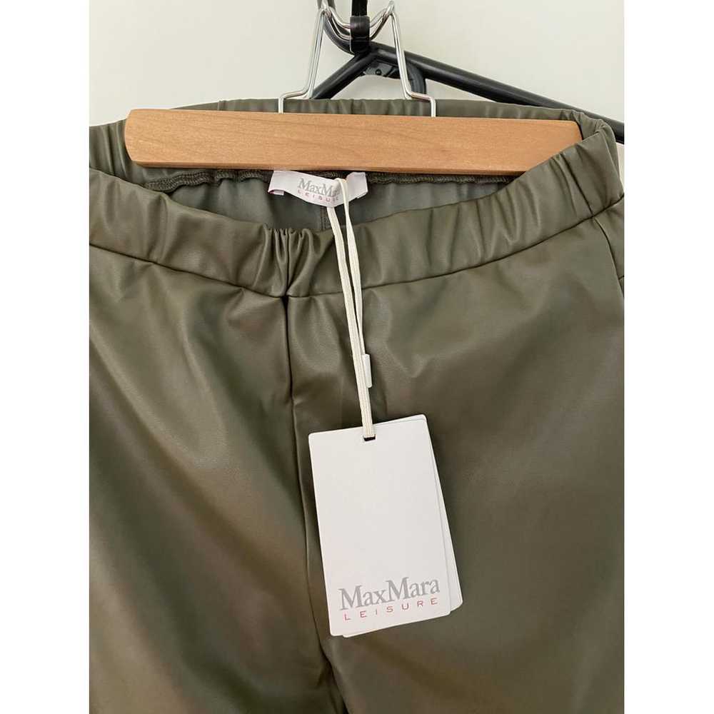 Max Mara Vegan leather leggings - image 2