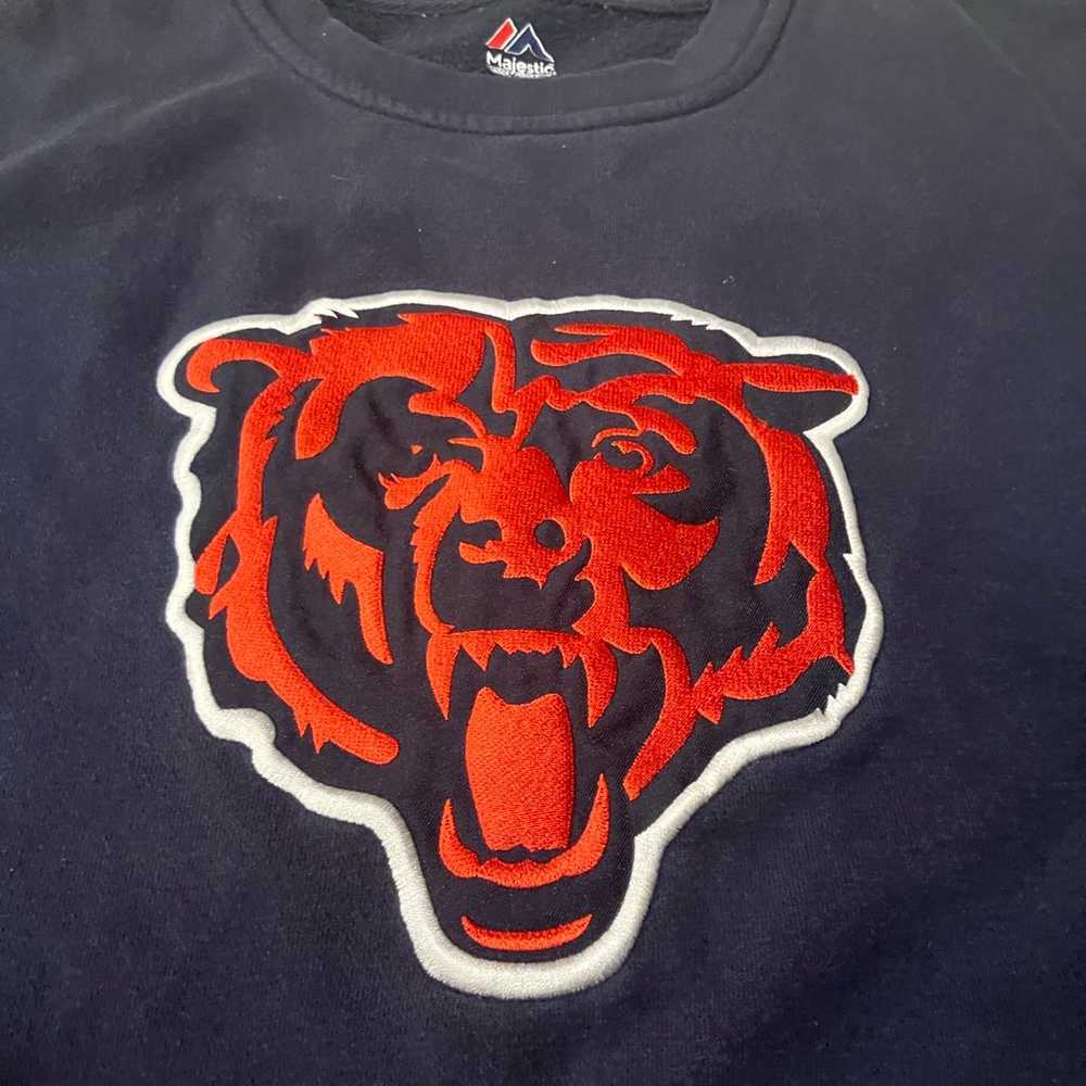 Chicago Bears Majestic Sweatshirt Size Medium - image 2