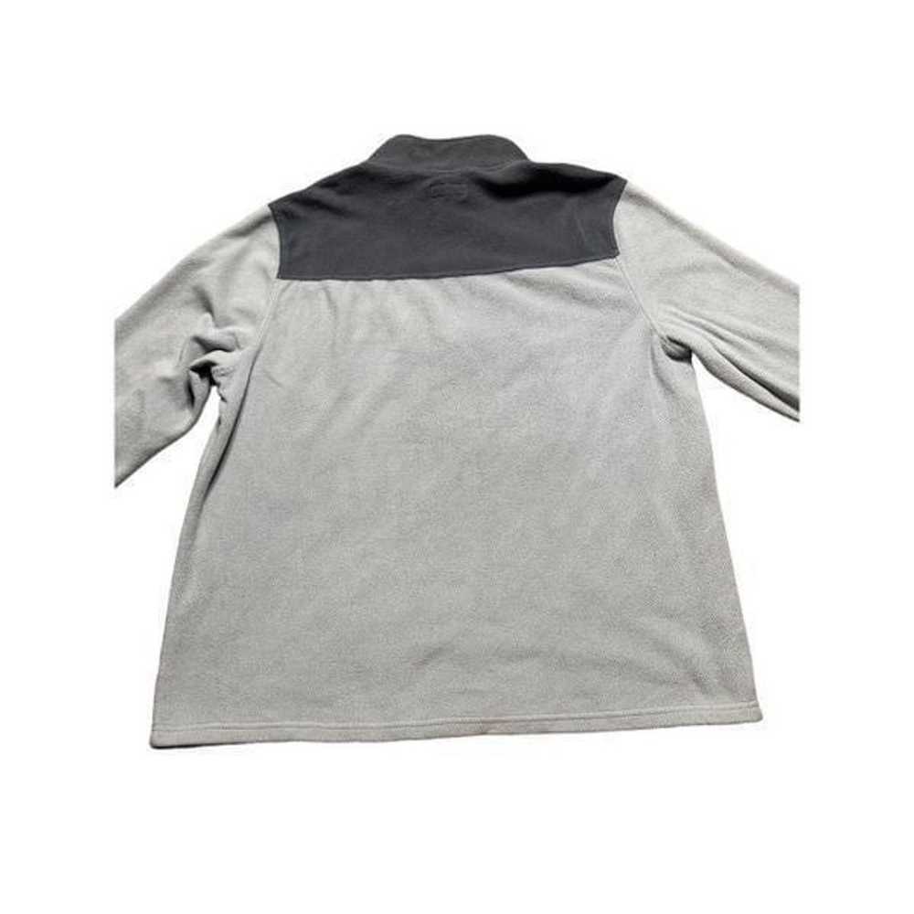 LE TIGRE gray 1/4 quarter zip tri flex
fleece pul… - image 2