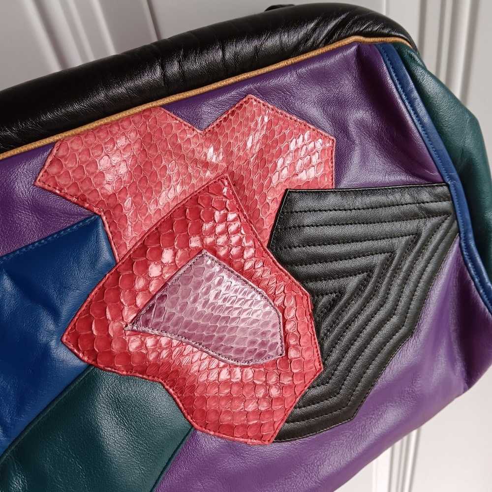Vintage Sharif Handbag Purse Multicolor Crossbody - image 4
