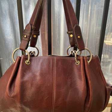 Ralph Lauren vintage leather brown shoulder bag