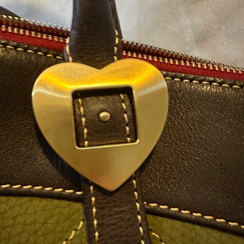 DOONEY AND BOURKE Quilted Leather Gold Hearts - O… - image 8