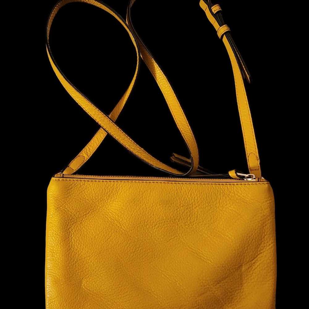Vince Camuto Leather Gally Crossbody Bag Canary Y… - image 2