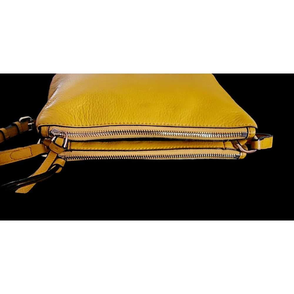 Vince Camuto Leather Gally Crossbody Bag Canary Y… - image 7