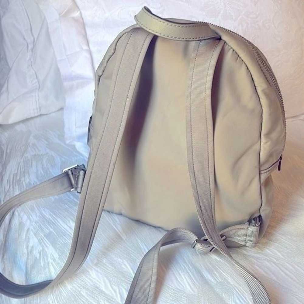 Kate Spade Dawn Gray Nylon Backpack Soft Taupe - … - image 3