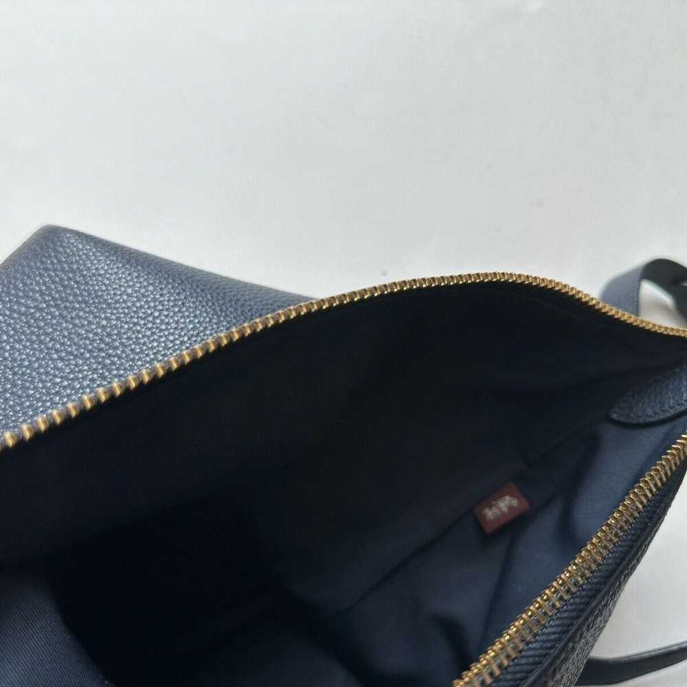 Coach Abby Duffle Navy Blue Pebbled Leather Conve… - image 10