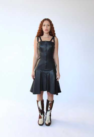 Plein Sud Studded Leather Dress