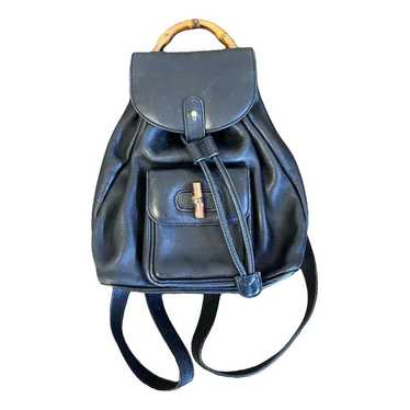 Gucci Vintage Bamboo leather backpack