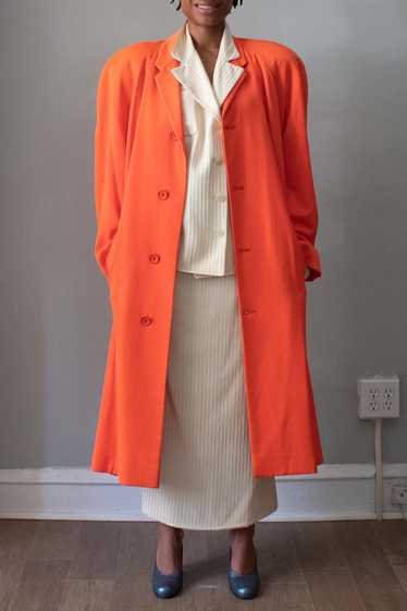 Steven Sprouse Orange Cotton Trench