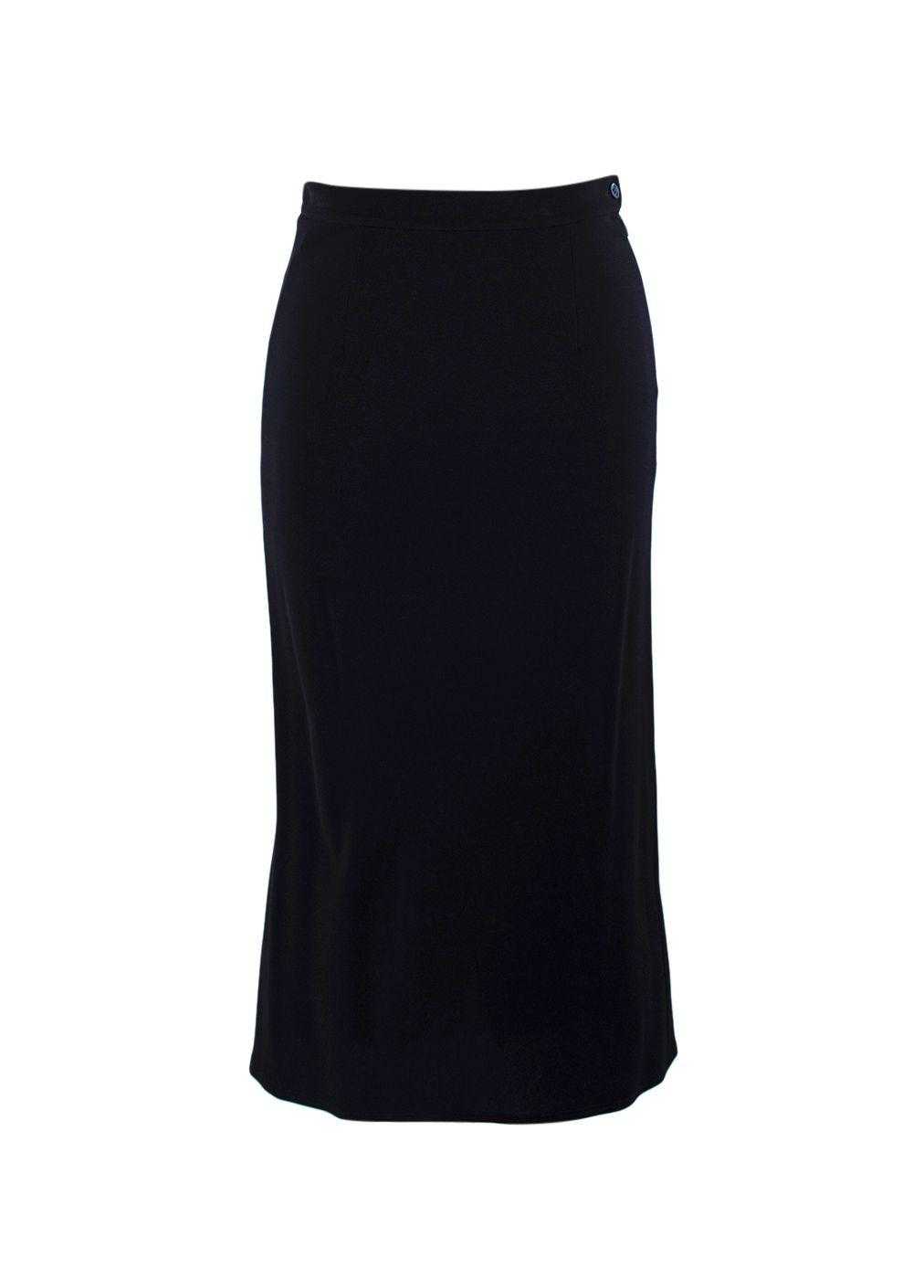 Managed by hewi Balmain Navy Blue Midi Skirt - image 1