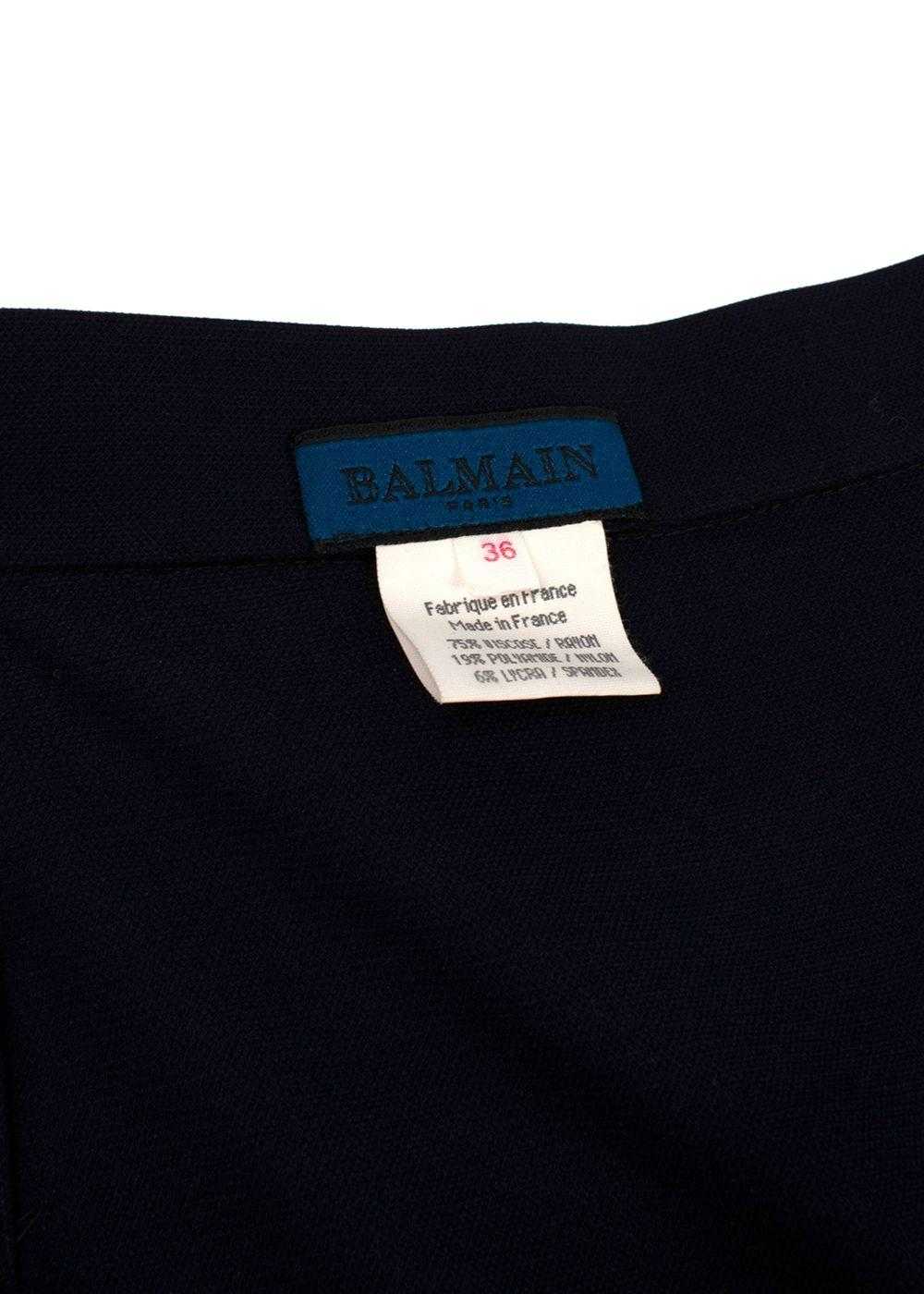 Managed by hewi Balmain Navy Blue Midi Skirt - image 4