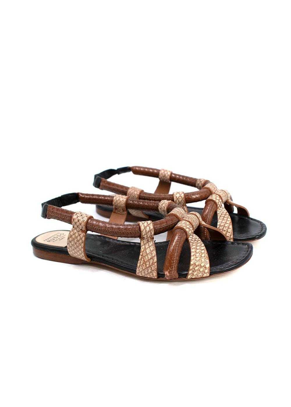 Managed by hewi Francesco Russo Python Sandals - image 1