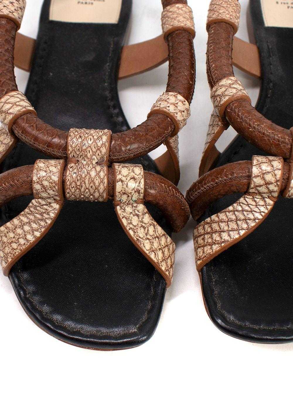 Managed by hewi Francesco Russo Python Sandals - image 3