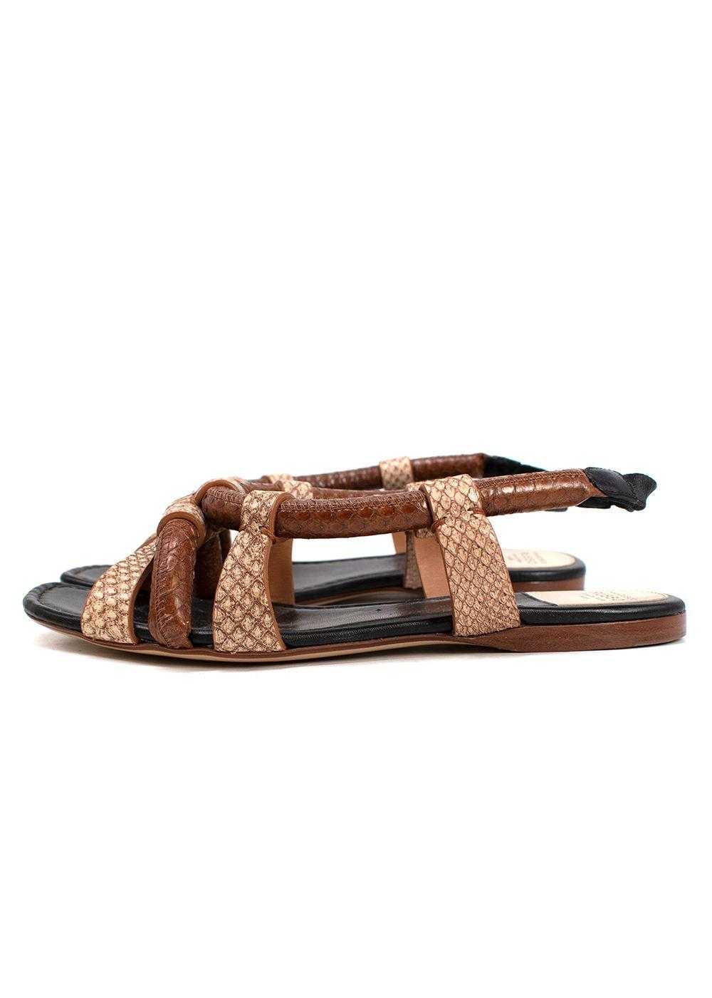 Managed by hewi Francesco Russo Python Sandals - image 4