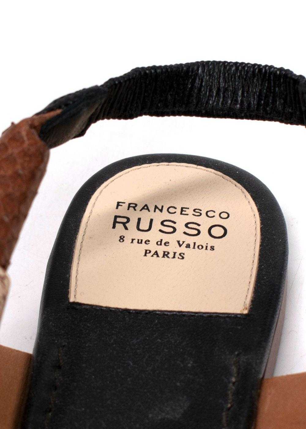 Managed by hewi Francesco Russo Python Sandals - image 5
