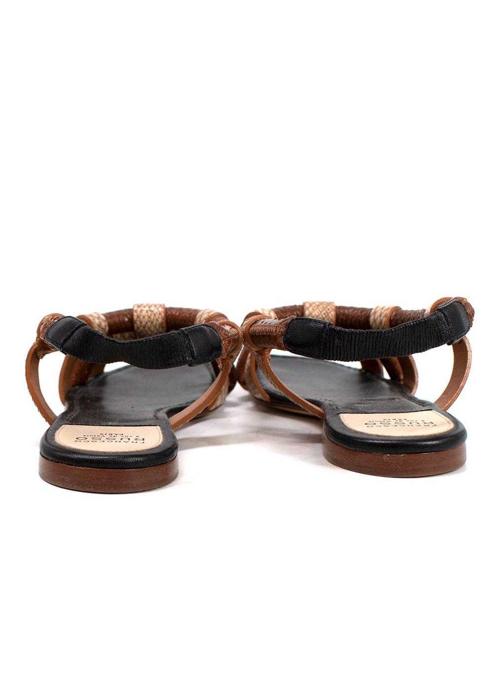 Managed by hewi Francesco Russo Python Sandals - image 8