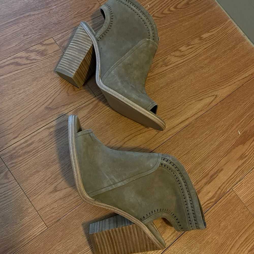 Vince Camuto Open Toe Booties Size 11 - image 1