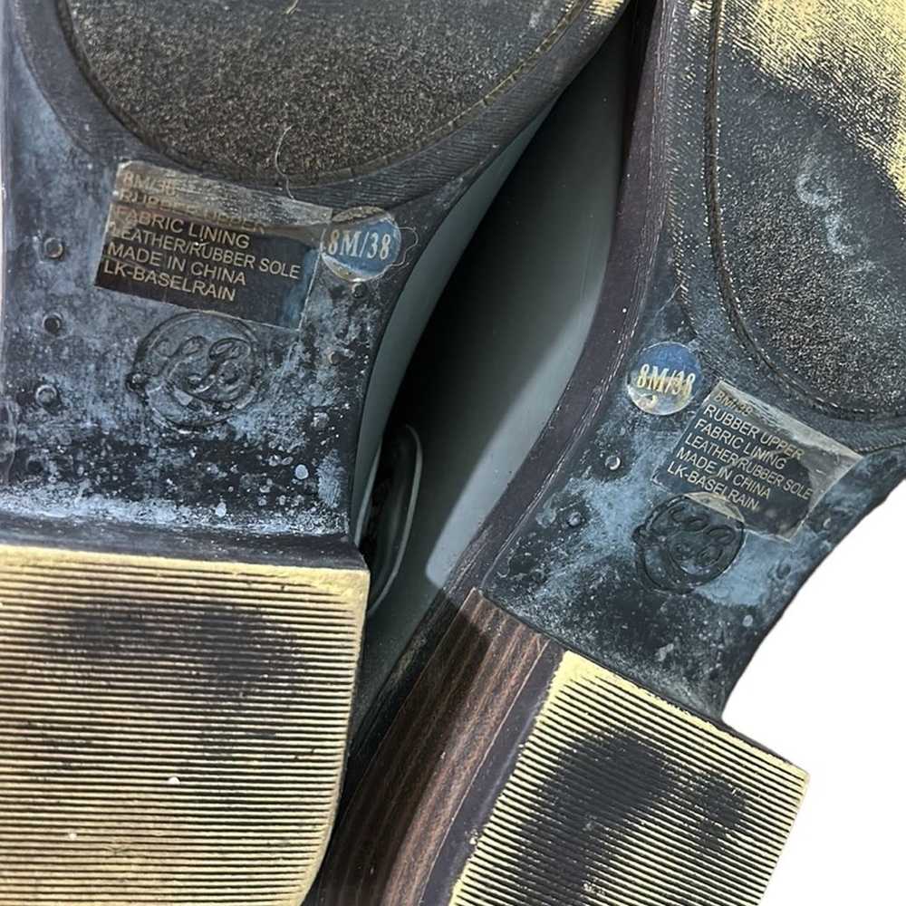 Lucky Brand Basel Double Zip Rain Boots Shoes Rub… - image 10