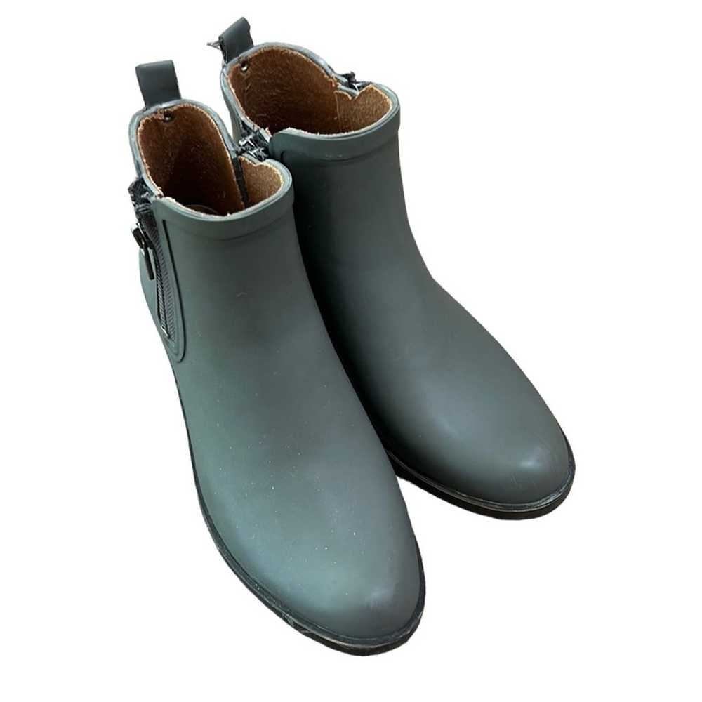 Lucky Brand Basel Double Zip Rain Boots Shoes Rub… - image 2